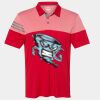 Men's Heathered 3-Stripes Colorblocked Polo Thumbnail
