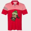 Men's Heathered 3-Stripes Colorblocked Polo Thumbnail