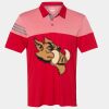 Men's Heathered 3-Stripes Colorblocked Polo Thumbnail