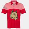 Men's Heathered 3-Stripes Colorblocked Polo Thumbnail