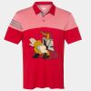 Men's Heathered 3-Stripes Colorblocked Polo Thumbnail