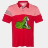 Men's Heathered 3-Stripes Colorblocked Polo Thumbnail