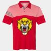 Men's Heathered 3-Stripes Colorblocked Polo Thumbnail