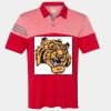Men's Heathered 3-Stripes Colorblocked Polo Thumbnail