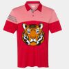 Men's Heathered 3-Stripes Colorblocked Polo Thumbnail