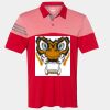 Men's Heathered 3-Stripes Colorblocked Polo Thumbnail