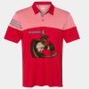 Men's Heathered 3-Stripes Colorblocked Polo Thumbnail