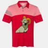 Men's Heathered 3-Stripes Colorblocked Polo Thumbnail