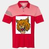 Men's Heathered 3-Stripes Colorblocked Polo Thumbnail