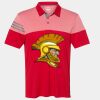 Men's Heathered 3-Stripes Colorblocked Polo Thumbnail