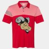 Men's Heathered 3-Stripes Colorblocked Polo Thumbnail