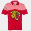 Men's Heathered 3-Stripes Colorblocked Polo Thumbnail