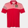 Men's Heathered 3-Stripes Colorblocked Polo Thumbnail