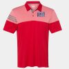 Men's Heathered 3-Stripes Colorblocked Polo Thumbnail