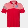 Men's Heathered 3-Stripes Colorblocked Polo Thumbnail