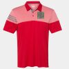 Men's Heathered 3-Stripes Colorblocked Polo Thumbnail