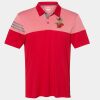 Men's Heathered 3-Stripes Colorblocked Polo Thumbnail