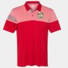Men's Heathered 3-Stripes Colorblocked Polo Thumbnail