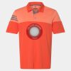Men's Heathered 3-Stripes Colorblocked Polo Thumbnail