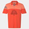 Men's Heathered 3-Stripes Colorblocked Polo Thumbnail