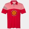 Men's Heathered 3-Stripes Colorblocked Polo Thumbnail