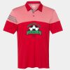 Men's Heathered 3-Stripes Colorblocked Polo Thumbnail