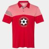 Men's Heathered 3-Stripes Colorblocked Polo Thumbnail
