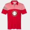 Men's Heathered 3-Stripes Colorblocked Polo Thumbnail
