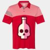 Men's Heathered 3-Stripes Colorblocked Polo Thumbnail