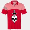 Men's Heathered 3-Stripes Colorblocked Polo Thumbnail
