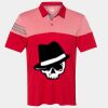 Men's Heathered 3-Stripes Colorblocked Polo Thumbnail