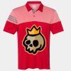 Men's Heathered 3-Stripes Colorblocked Polo Thumbnail