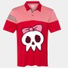 Men's Heathered 3-Stripes Colorblocked Polo Thumbnail