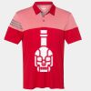 Men's Heathered 3-Stripes Colorblocked Polo Thumbnail