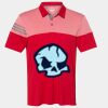 Men's Heathered 3-Stripes Colorblocked Polo Thumbnail