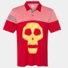 Men's Heathered 3-Stripes Colorblocked Polo Thumbnail