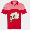 Men's Heathered 3-Stripes Colorblocked Polo Thumbnail