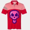 Men's Heathered 3-Stripes Colorblocked Polo Thumbnail