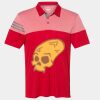 Men's Heathered 3-Stripes Colorblocked Polo Thumbnail