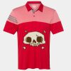 Men's Heathered 3-Stripes Colorblocked Polo Thumbnail