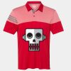 Men's Heathered 3-Stripes Colorblocked Polo Thumbnail