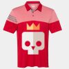 Men's Heathered 3-Stripes Colorblocked Polo Thumbnail