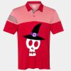 Men's Heathered 3-Stripes Colorblocked Polo Thumbnail