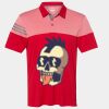 Men's Heathered 3-Stripes Colorblocked Polo Thumbnail