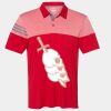 Men's Heathered 3-Stripes Colorblocked Polo Thumbnail