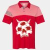 Men's Heathered 3-Stripes Colorblocked Polo Thumbnail