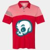 Men's Heathered 3-Stripes Colorblocked Polo Thumbnail