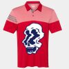 Men's Heathered 3-Stripes Colorblocked Polo Thumbnail