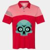 Men's Heathered 3-Stripes Colorblocked Polo Thumbnail