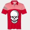 Men's Heathered 3-Stripes Colorblocked Polo Thumbnail